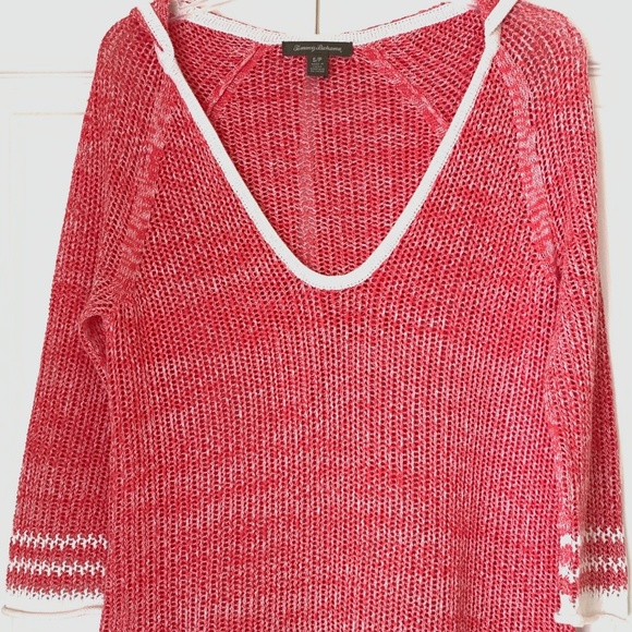 TOMMY BAHAMA Open Weave Hoodie Sweater - Picture 3 of 11